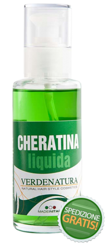 cheratina liquida per capelli verdenatura